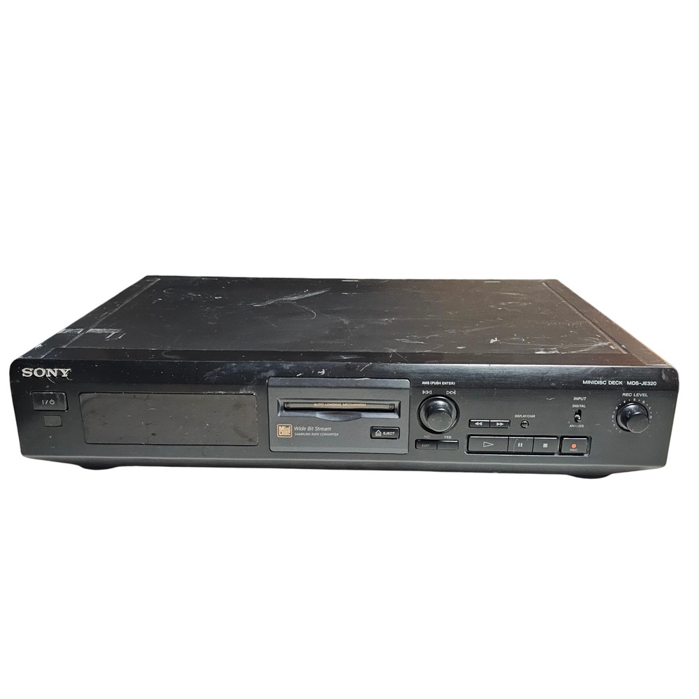 Sony MDS-JE320 MiniDisc Deck Player Recorder Wide Bit Stream Vintage 1998 Black